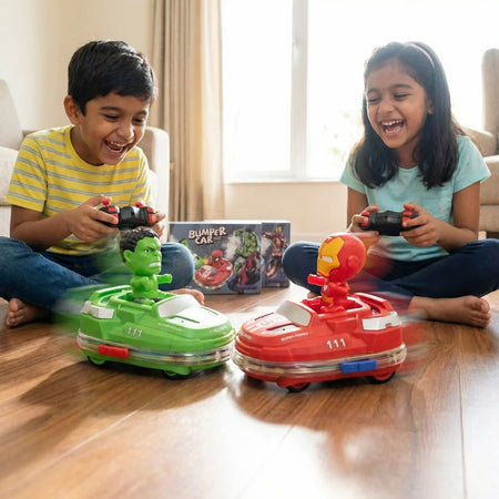 Avengers Superhero R/C Bumper Cars (Set Of 2 Cars With Remote) for 2 Player