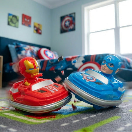 Avengers Superhero R/C Bumper Cars (Set Of 2 Cars With Remote) for 2 Player