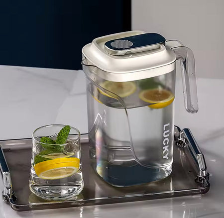 large capacity transparent water juice jug - 2200ml image 3