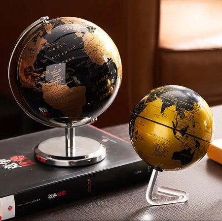 World Globe with Rotating Bracket Decoration - image 1