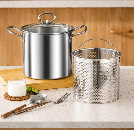 3.5l deep fryer pot with glass lid main image