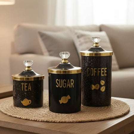 set of 3 luxury ceramic canister set image 2