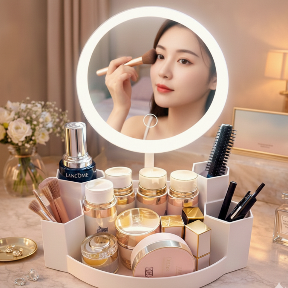 3 tone dimmable touch led vanity mirror main image