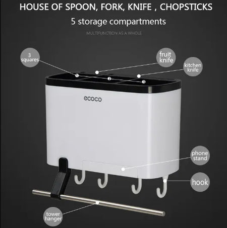 wall mounted cutlery holder image 8