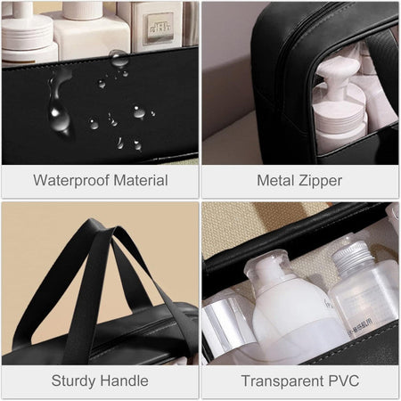 3 Pcs Transparent Cosmetic Bag - Image 8