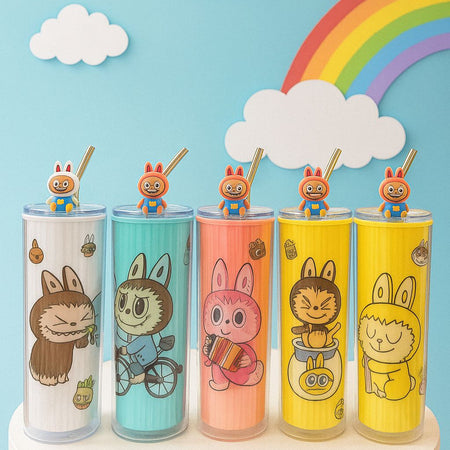 Kids Labubu Plastic Sipper - Image 2
