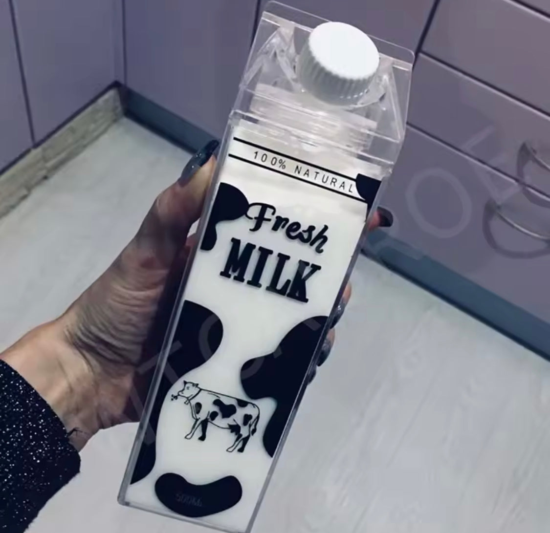Creative Milk Box Style Water Bottle - image 5