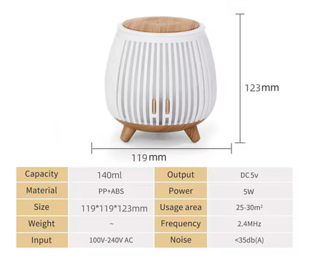 nordic wood style aroma diffuser image 6