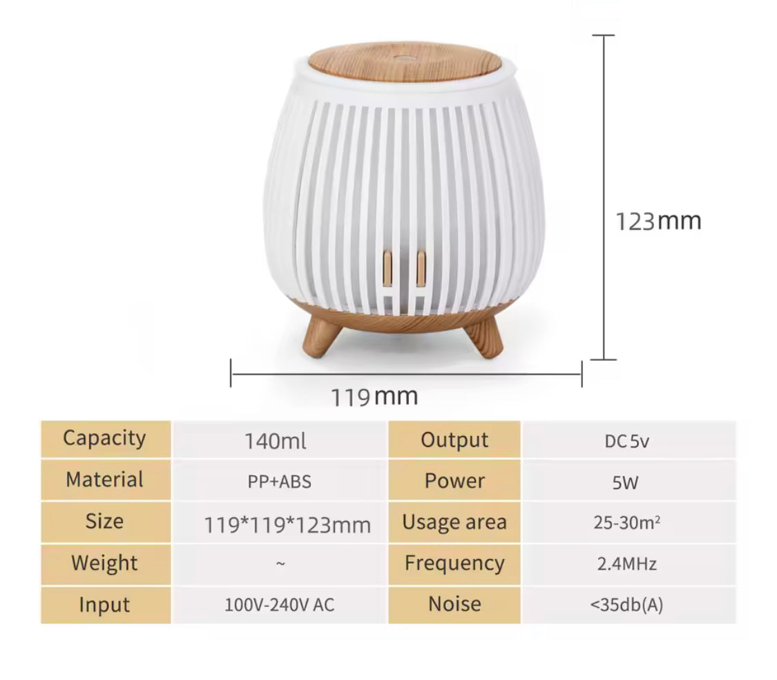 nordic wood style aroma diffuser image 6