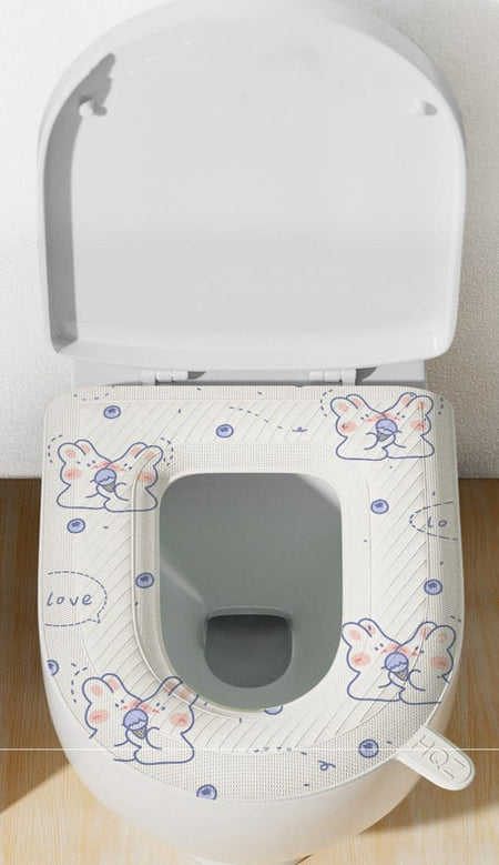 comfortable waterproof toilet seat mat image 4
