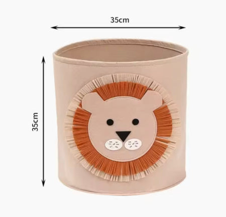 cute animal character baby toy storage bucket image 8
