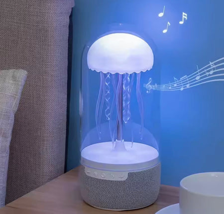 colorful jellyfish lamp with bluetooth speaker image 4