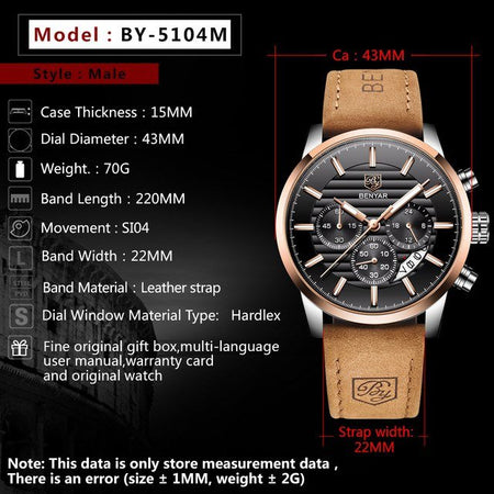 Benyar BY-5104 Exclusive Chronograph Edition Image 5