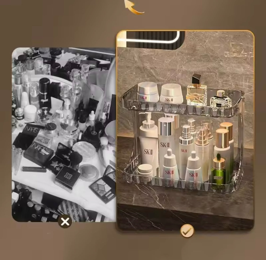 Double Layer Bathroom Storage Rack - image 3