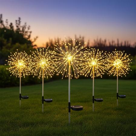 led solar firefly outdoor garden lawn lights image 3