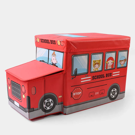 Foldable School Bus Storage Box Organizer