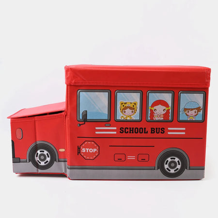 Foldable School Bus Storage Box Organizer