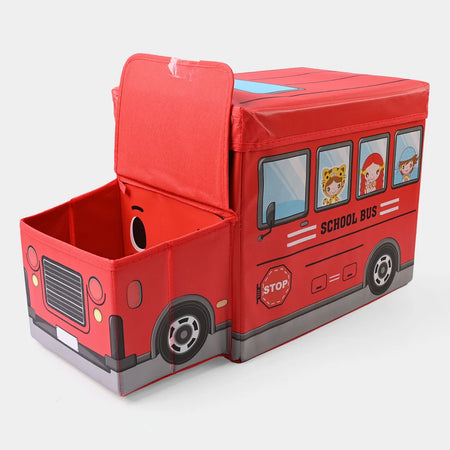 Foldable School Bus Storage Box Organizer