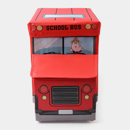 Foldable School Bus Storage Box Organizer