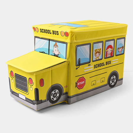 Foldable School Bus Storage Box Organizer