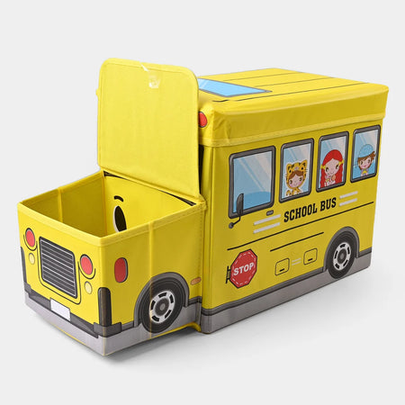 Foldable School Bus Storage Box Organizer