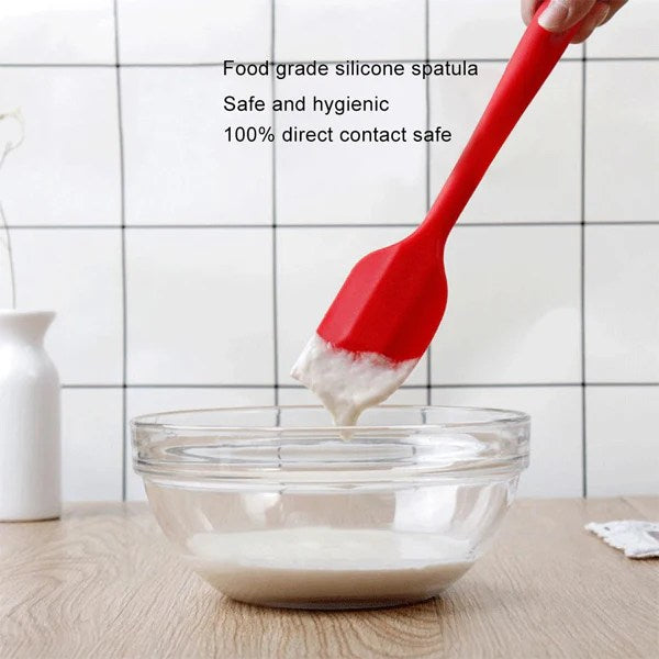 Premium Food-Grade Silicone Spatula, Perfect for Mixing and Scraping(Flat) image 2