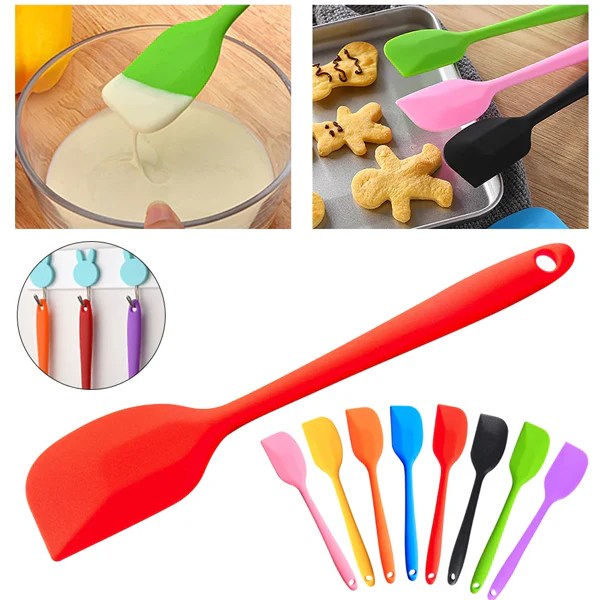 Premium Food-Grade Silicone Spatula, Perfect for Mixing and Scraping(Flat) main image
