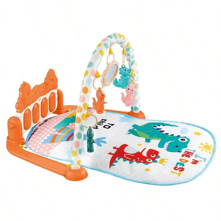 Baby Piano Fitness Rack Dinosaur Orange