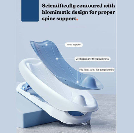 ANTI-SLIP BABY BATH TUB SUPPORT - BLUE