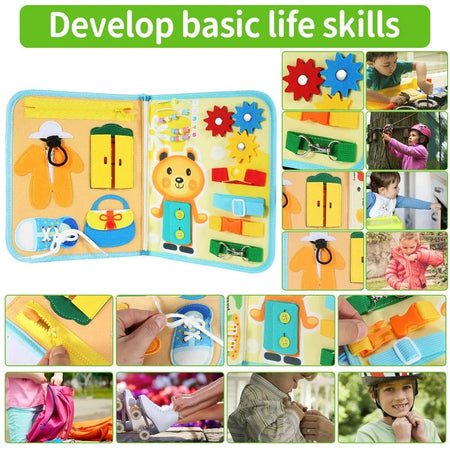Busy Montessori Fine Motor Skills And Sensory Book 10 Pages