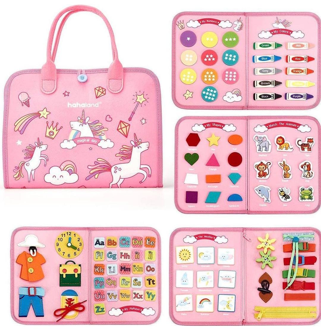 Busy Montessori Fine Motor Skills And Sensory Book 8 Pages