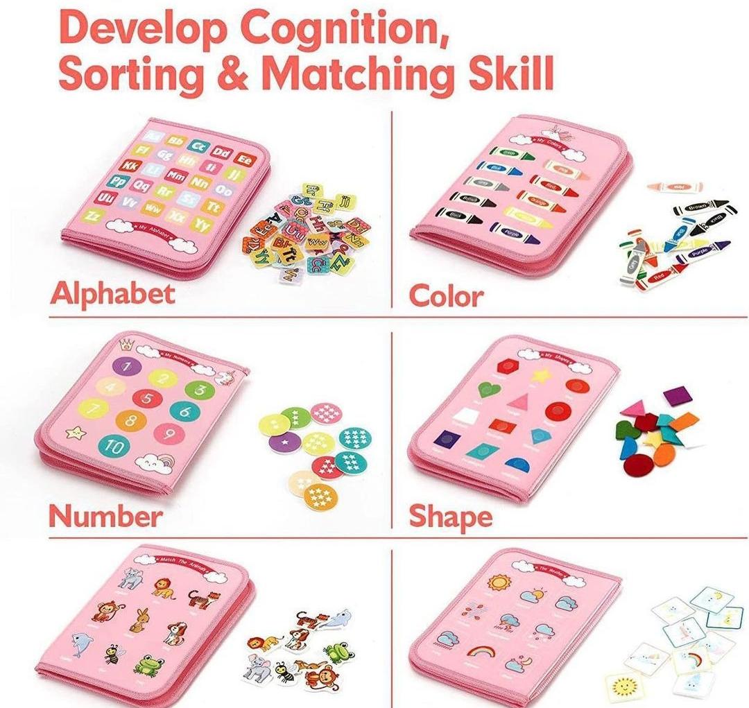 Busy Montessori Fine Motor Skills And Sensory Book 8 Pages