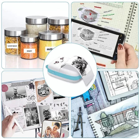 Buy Wireless Bluetooth Mini Photo Thermal Printer