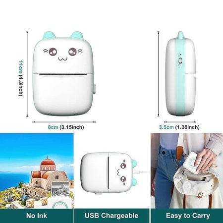 Buy Wireless Bluetooth Mini Photo Thermal Printer