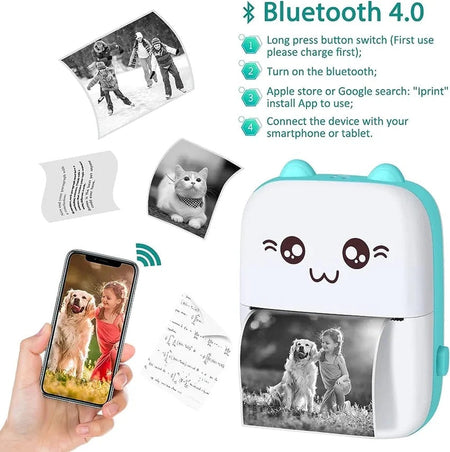 Buy Wireless Bluetooth Mini Photo Thermal Printer