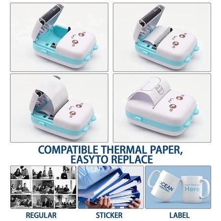Buy Wireless Bluetooth Mini Photo Thermal Printer