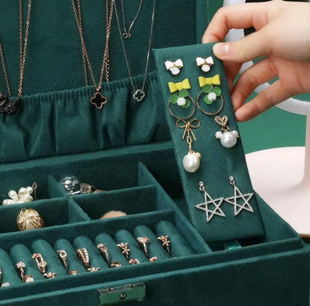 Large Capacity Jewelry Box with Lock - image 3