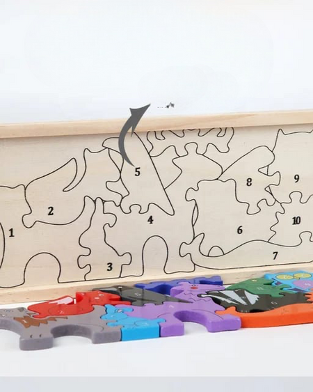 Wooden 3D Animals Puzzle Toy - image 2