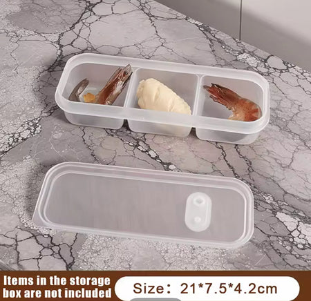 3 compartments meal box with lid image 7
