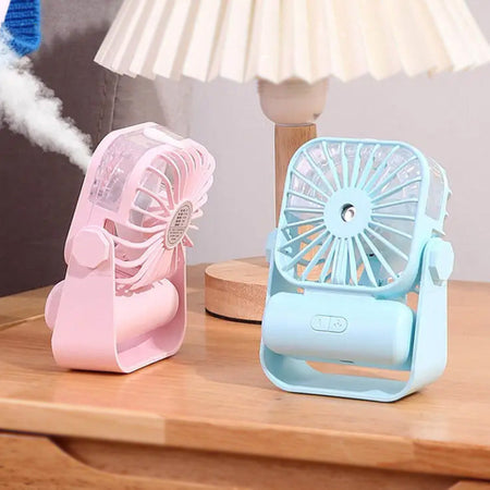 portable rechargeable mini mist spray desk fan main image