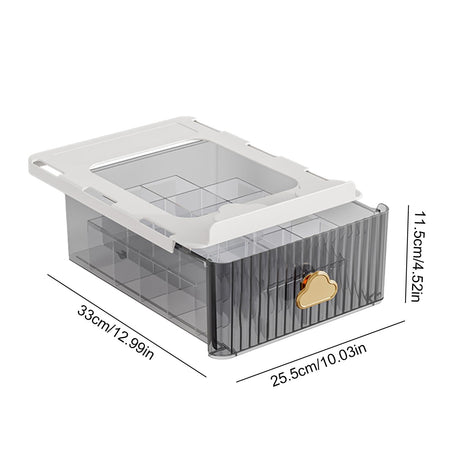 transparent drawer style storage box image 4