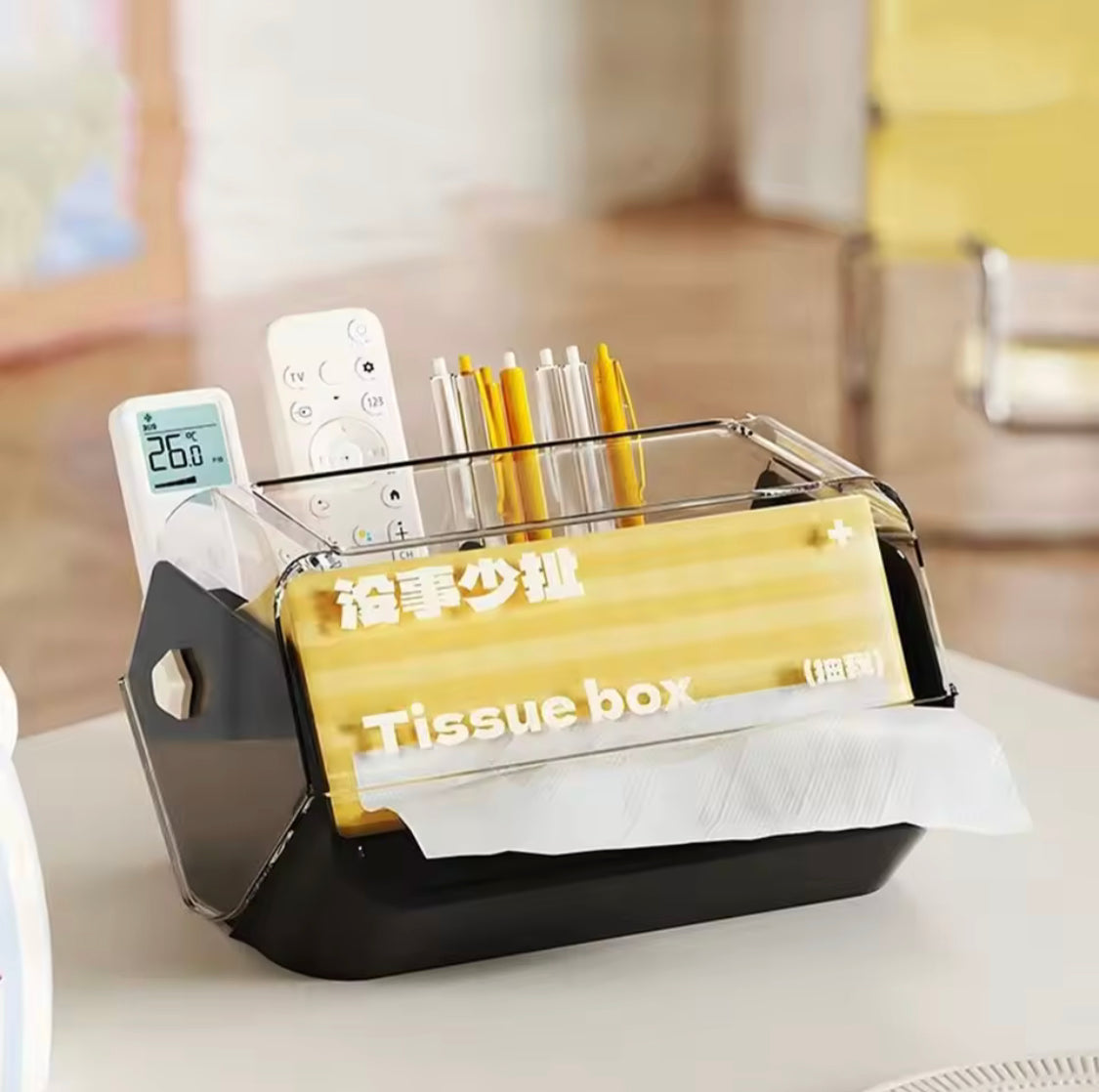 durable plastic anti slip tissue box image 4