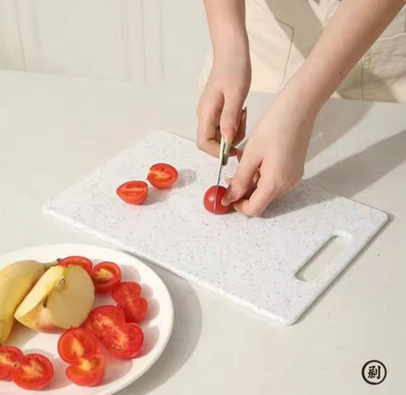 marble texture vegetable cutting board image 2