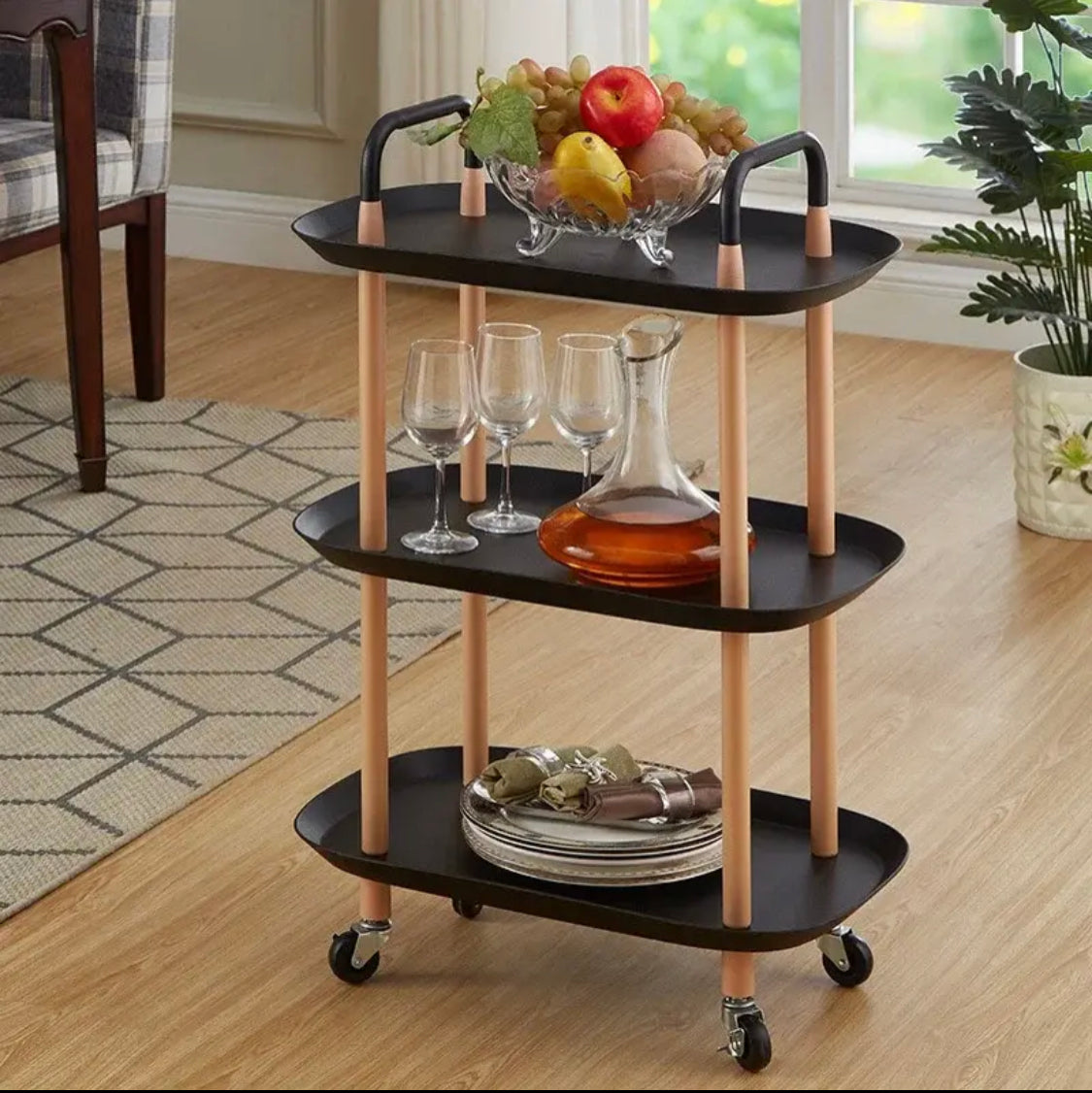 3 Layer Rotatable Trolley - image 2