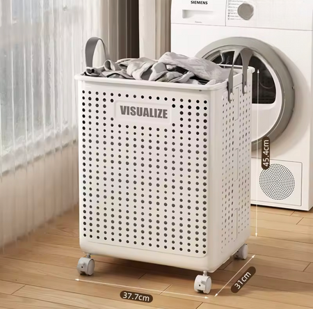 Portable Laundry Hamper With Wheels - image 7