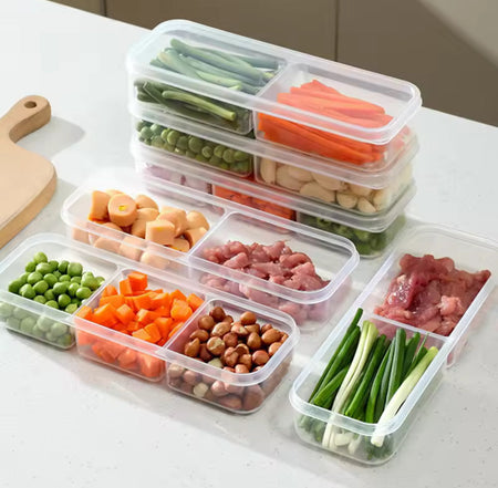 3 compartments meal box with lid image 6