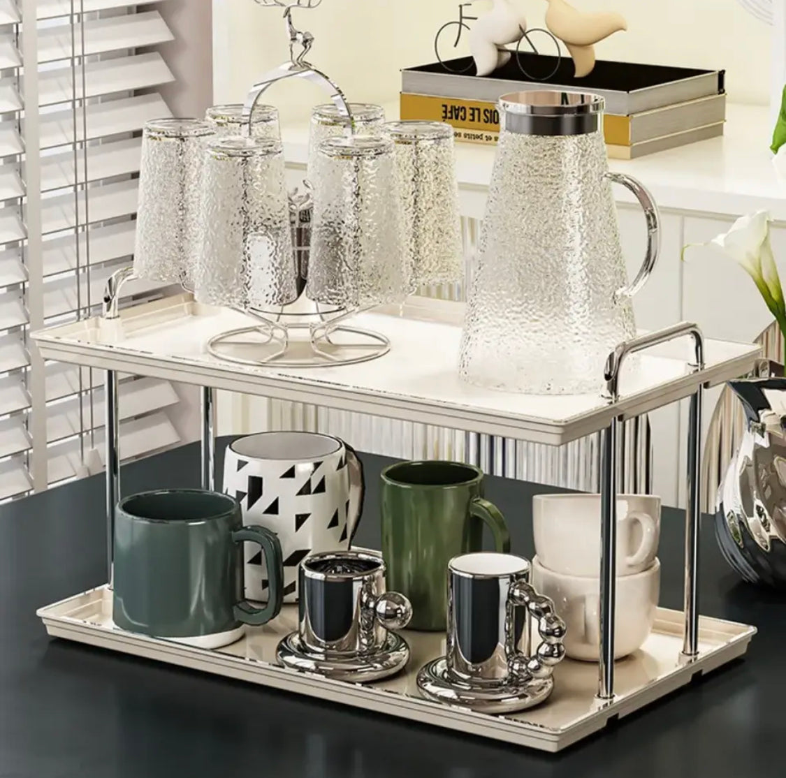 Double Layer Luxury Acrylic Storage Rack - image 4