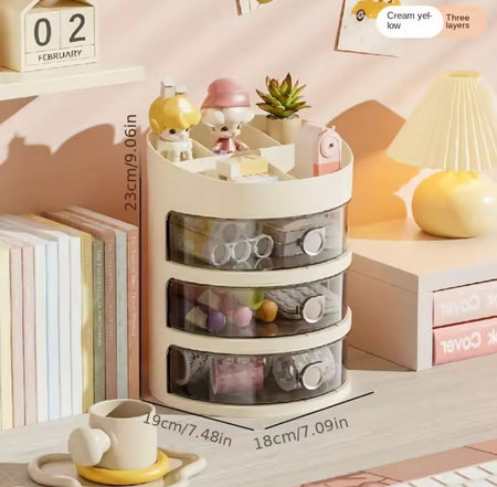 3 Layer Round Jewellery Storage Box - image 7