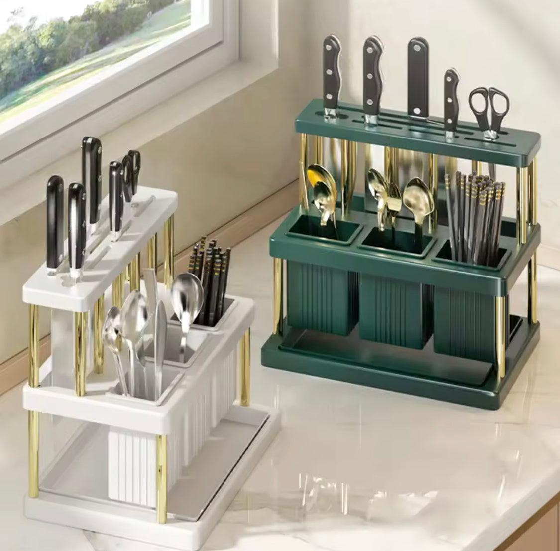 Multifunctional Cutlery Drying Rack - image 1