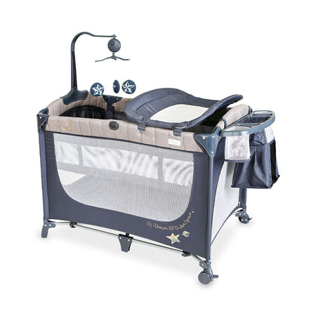 Tinnies Drop Side Playpen - Blue - T302 - 012